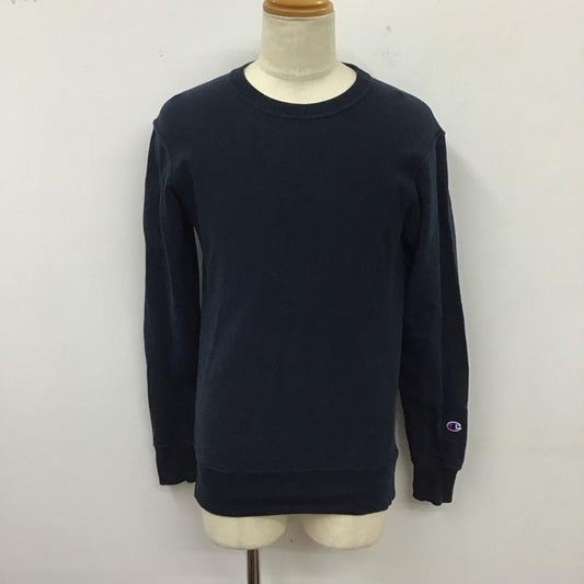 チャンピオン Champion トレーナー 長袖 L 無地 紺 / ネイビー /  メンズ USED 古着 中古 10121749