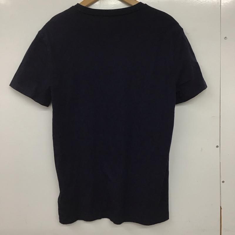 ポロラルフローレン POLO RALPH LAUREN Tシャツ 半袖 半袖カットソー プリントTシャツ Vネックカットソー S ロゴ、文字 紺 / ネイビー /  メンズ USED 古着 中古 10145056