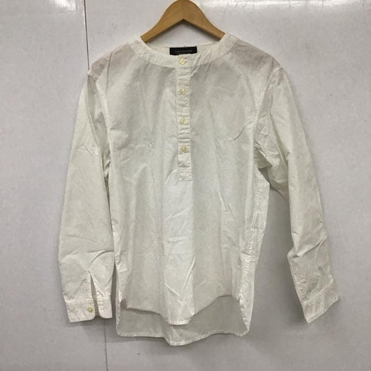 ナノユニバース nano・universe シャツ、ブラウス 長袖 長袖シャツ 無地シャツ ノーカラーシャツ M 無地 白 / ホワイト /  メンズ USED 古着 中古 10131119