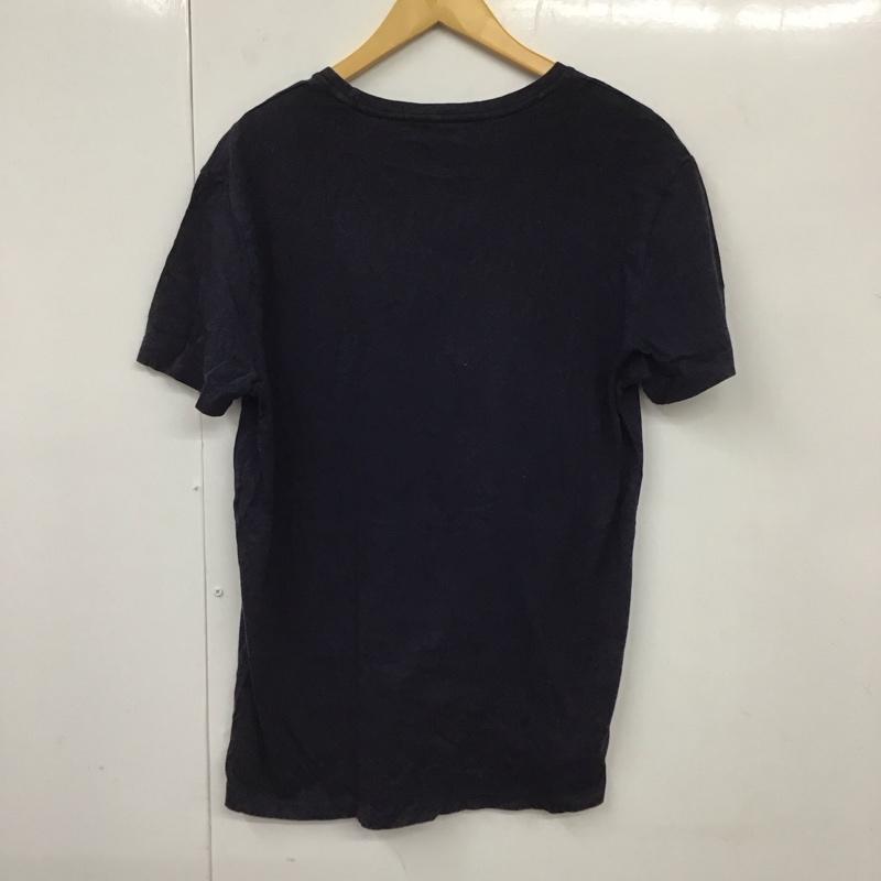 ポロラルフローレン POLO RALPH LAUREN Tシャツ 半袖 半袖カットソー 刺繍Tシャツ クルーネックカットソー S ロゴ、文字 紺 / ネイビー /  メンズ USED 古着 中古 10130722