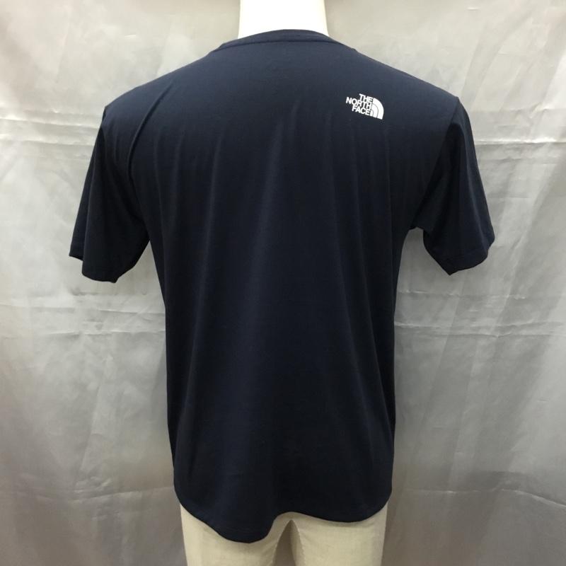 ザノースフェイス THE NORTH FACE Tシャツ 半袖 NT31931Z 胸ポケット M ロゴ、文字 紺 / ネイビー /  メンズ USED 古着 中古 10111351