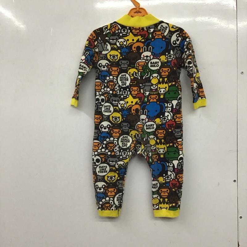 アベイシングエイプ A BATHING APE ワンピース・ドレス・オールインワン ワンピース・ドレス・オールインワン ベビー ロンパース 長袖 80cm マイロ BABY MILO 80cm 総柄 マルチカラー / マルチカラー /  ボーイズ USED 古着 中古 10146603