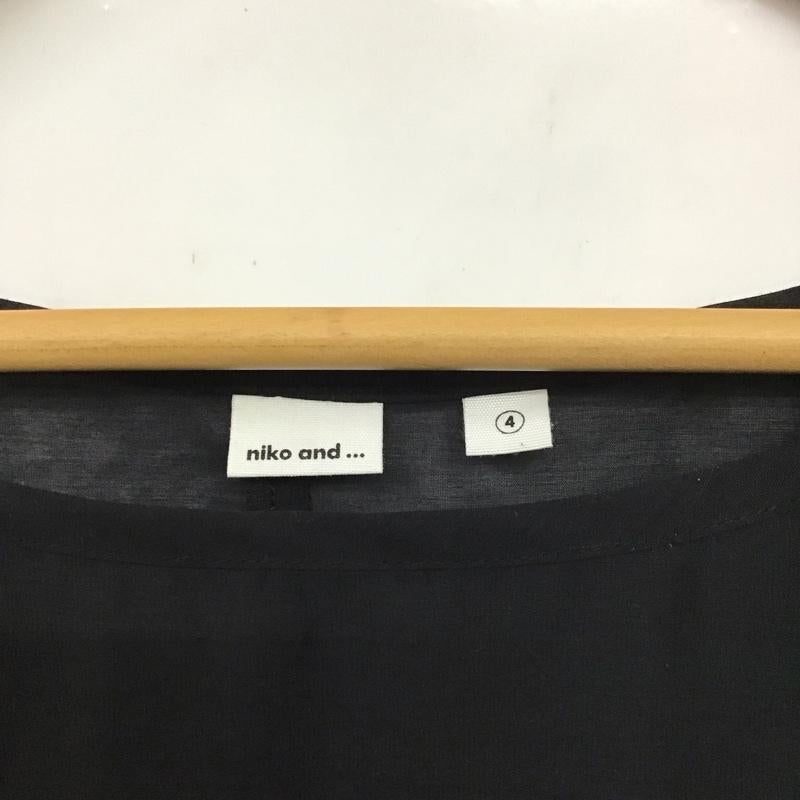 ニコアンド niko and... ワンピース ロングスカート L 無地 黒 / ブラック /  レディース USED 古着 中古 10130563