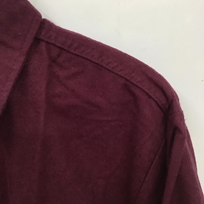 ファイブブラザー FIVE BROTHER シャツ、ブラウス 長袖 長袖シャツ 90s usa製 シャモアクロス L 無地 えんじ / ワインレッド /  メンズ USED 古着 中古 10128690