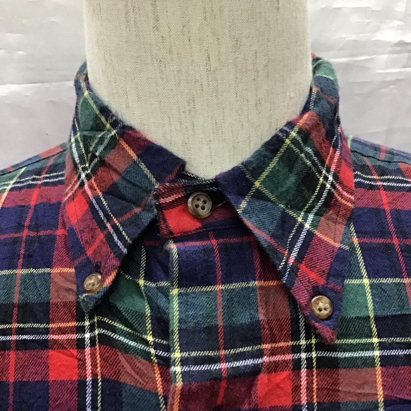 ブルックスブラザーズ BROOKS BROTHERS シャツ、ブラウス 長袖 ボタンダウン コットン M チェック 赤 / レッド / X 紺 / ネイビー / X カーキ / カーキ / X 黄 / イエロー /  メンズ USED 古着 中古 10118389