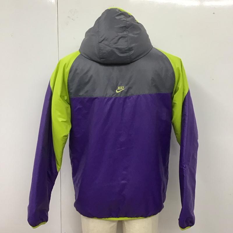 ナイキ NIKE ジャケット、上着 ジャンパー、ブルゾン M 無地 灰 / グレー / X 紫 / パープル / X 黄緑 / イエローグリーン /  メンズ USED 古着 中古 10120538