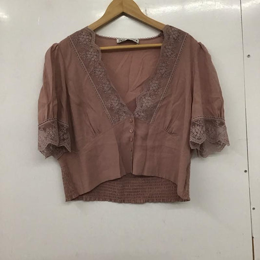 ザラ ZARA シャツ、ブラウス 半袖 半袖シャツ 無地シャツ レースシャツ XL 無地 マルチカラー / マルチカラー /  レディース USED 古着 中古 10135562