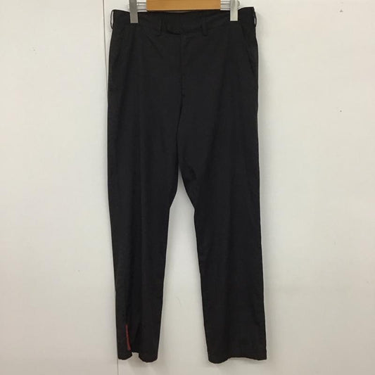 プラダ PRADA パンツ スラックス スラックス ストレートパンツ スリムパンツ 46 無地 黒 / ブラック /  メンズ USED 古着 中古 10118984