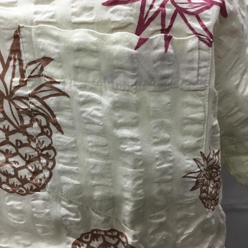 古着 USED シャツ、ブラウス 半袖 半袖 M プリント ベージュ / ベージュ /  メンズ USED 古着 中古 10108281