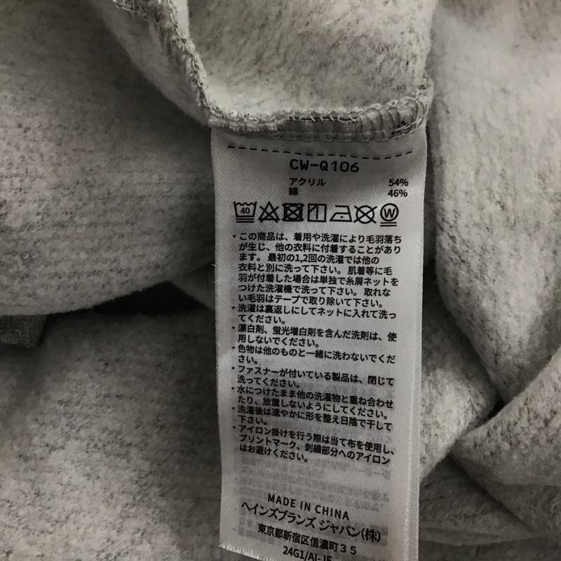 チャンピオン Champion ワンピース ロングスカート cw-q106 長袖ロングワンピース フレアワンピース スウェットワンピース M ロゴ、文字 灰 / グレー /  レディース USED 古着 中古 10141292