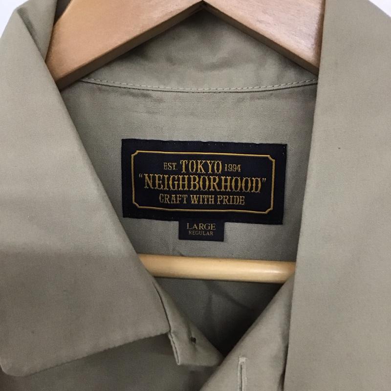 ネイバーフッド NEIGHBORHOOD シャツ、ブラウス 半袖 201tsnh-shm12 半袖シャツ 無地シャツ ポケットシャツ L ロゴ、文字 ベージュ / ベージュ /  メンズ USED 古着 中古 10128670