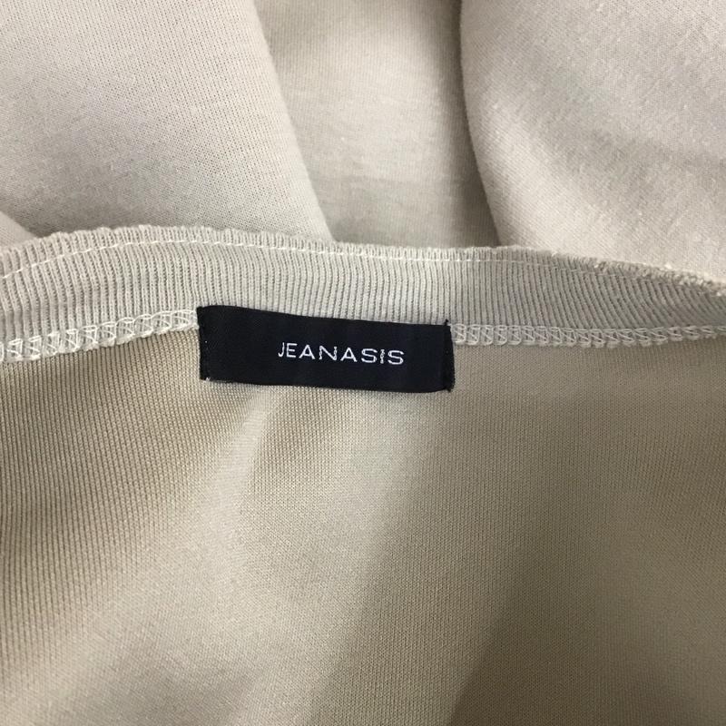 ジーナシス JEANASIS ワンピース ロングスカート 長袖スウェットロングワンピース ロングワンピース ネックジップワンピース FREE 無地 ベージュ / ベージュ /  レディース USED 古着 中古 10108467