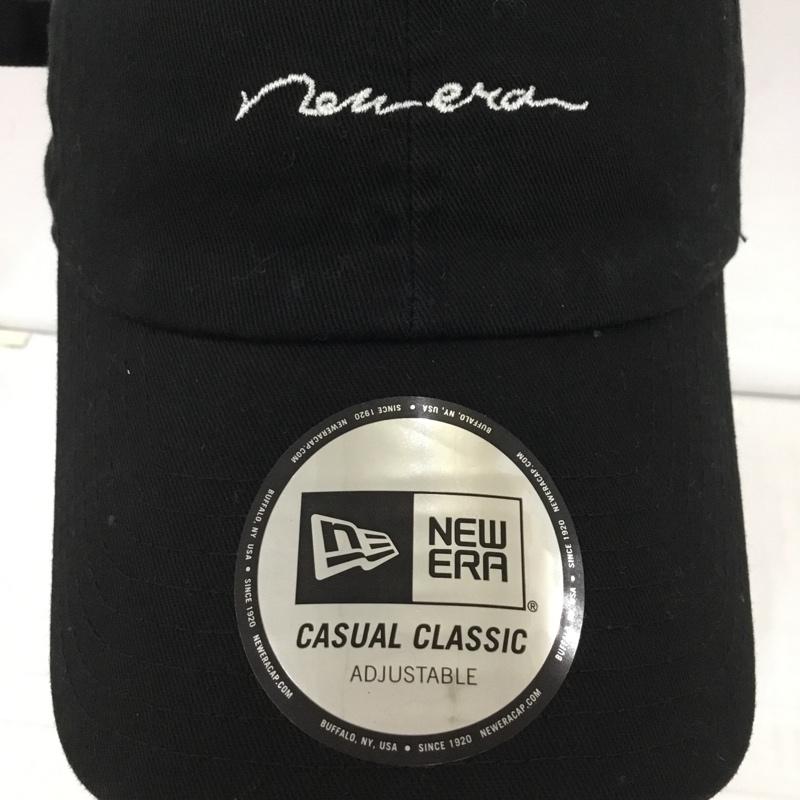 ニューエラ NEW ERA 帽子 キャップ CASUAL CLASSIC 筆記体 ロゴ、文字 黒 / ブラック /  メンズ USED 古着 中古 10109912