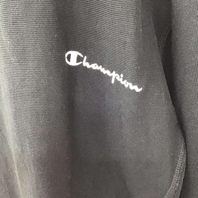 チャンピオン Champion トレーナー 長袖 CWST006 REVERSE WEAVE RODEO CROWN M ロゴ、文字 黒 / ブラック /  レディース USED 古着 中古 10120338