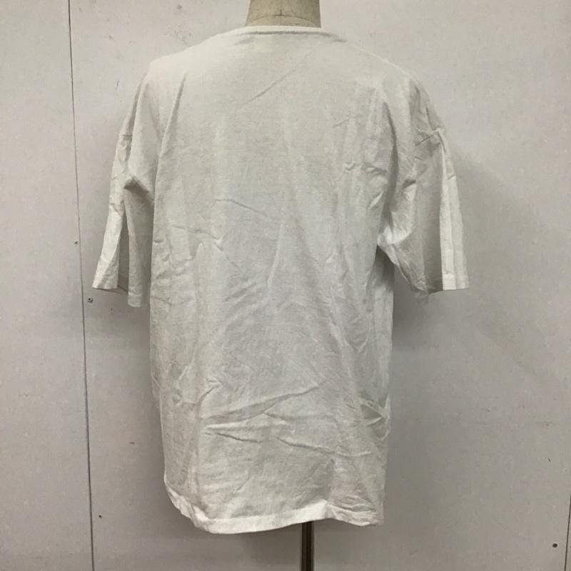 ジュンレッド JUNRed Tシャツ 半袖 半袖カットソー プリントTシャツ クルーネックカットソー L ロゴ、文字 白 / ホワイト /  メンズ USED 古着 中古 10127352