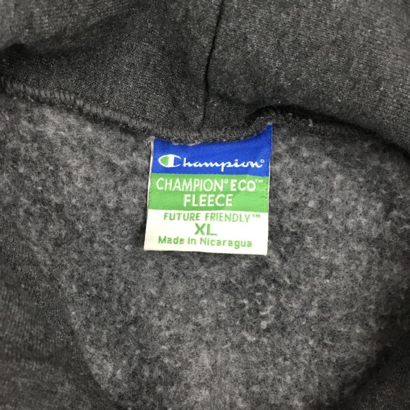 チャンピオン Champion パーカー 長袖 XL 無地 チャコールグレー / チャコールグレー /  メンズ USED 古着 中古 10113486