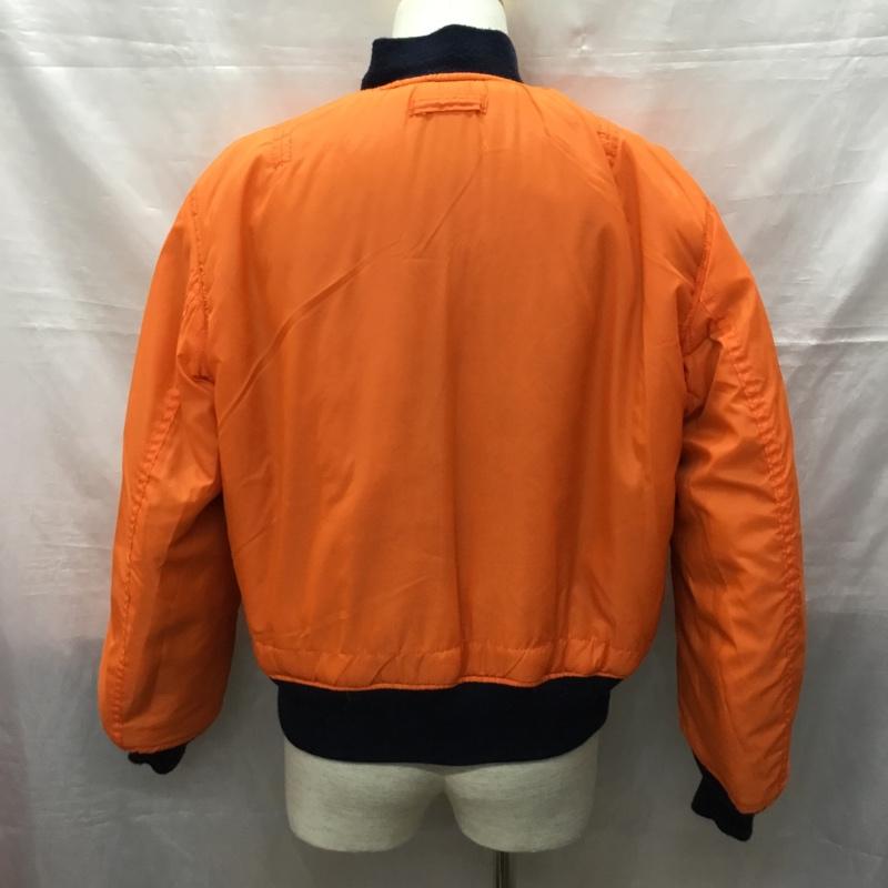 コリンズ CORINTH MFG CO ジャケット、上着 フライトジャケット AF601-287-1476 MA-1ジャケット リバーシブル M 無地 紺 / ネイビー /  メンズ USED 古着 中古 10121276