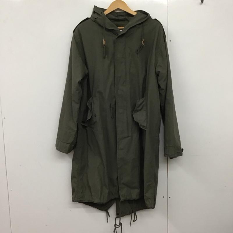 ヒューストン HOUSTON ジャケット、上着 ジャンパー、ブルゾン ジップアップジャケット アウター 古着 ロングジャケット XS 無地 カーキ / カーキ /  メンズ USED 古着 中古 10142565