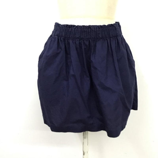 ラルフローレン RALPHLAUREN スカート ミニスカート コットン ギャザー XL ワンポイント 紺 / ネイビー /  レディース USED 古着 中古 10118745