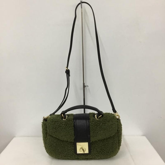 サマンサベガ Samantha Vega ショルダーバッグ ショルダーバッグ ハンドバッグ 2WAY ボア ロゴ、文字 カーキ / カーキ / X 黒 / ブラック /  レディース USED 古着 中古 10129958