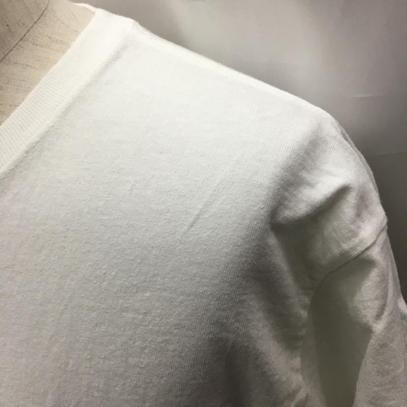 チャンピオン Champion Tシャツ 半袖 半袖カットソー プリントTシャツ クルーネックカットソー M 無地 白 / ホワイト /  メンズ USED 古着 中古 10117721