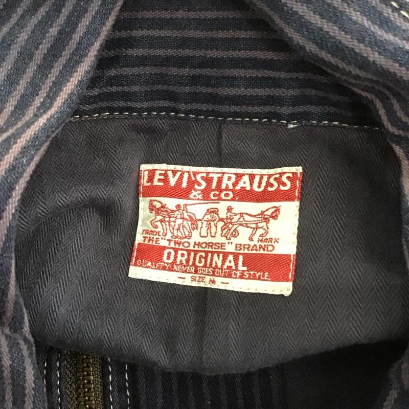 リーバイストラウスアンドコー Levi Strauss & co. ジャケット、上着 ジャンパー、ブルゾン ジップアップデニムジャケット カラージャケット ストライプジャケット ラグラン M ストライプ 紫 / パープル / X 紺 / ネイビー /  メンズ USED 古着 中古 10106785