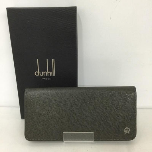 ダンヒル DUNHILL 財布 長財布 箱有 ワンポイント ダークグレー / ダークグレー /  メンズ USED 古着 中古 10126456