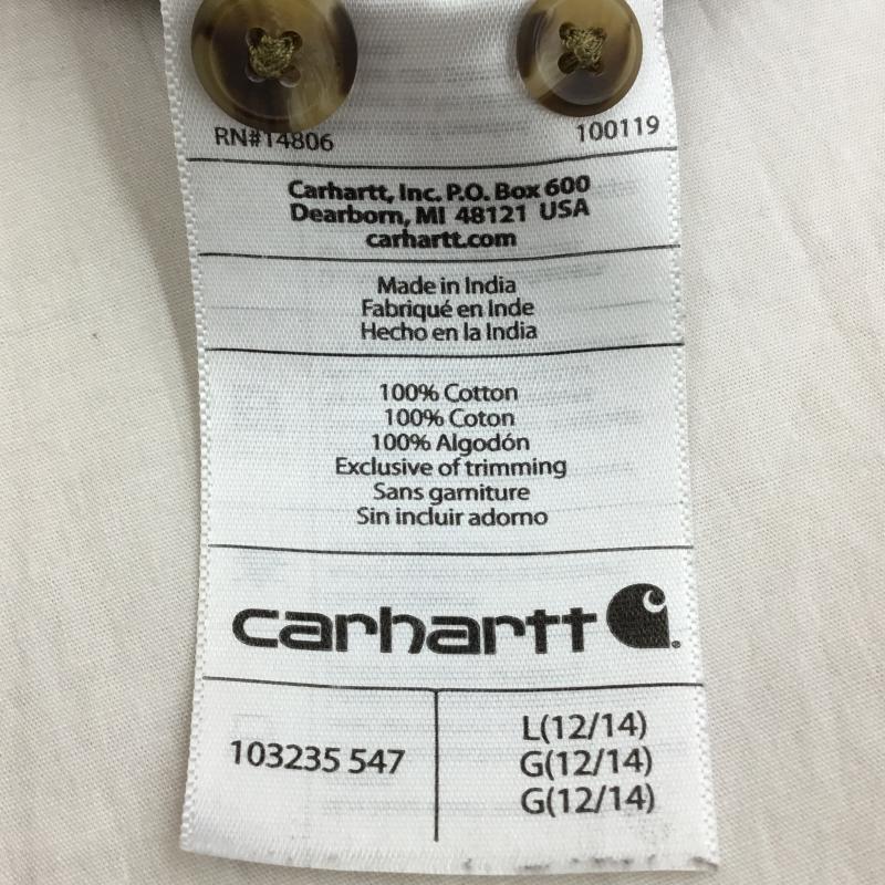 カーハート Carhartt パーカー 長袖 L チェック えんじ / ワインレッド / X ベージュ / ベージュ / X 橙 / オレンジ /  メンズ USED 古着 中古 10136989