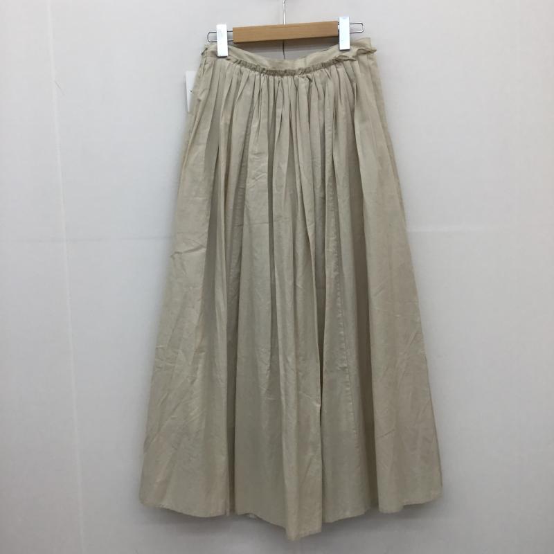 スローブイエナ SLOBE IENA スカート ロングスカート SLOBE IENA 19-060-912-3090-2-0 19SS 綿麻ギャザーロングスカート 38 無地 アイボリー / アイボリー /  レディース USED 古着 中古 10129673