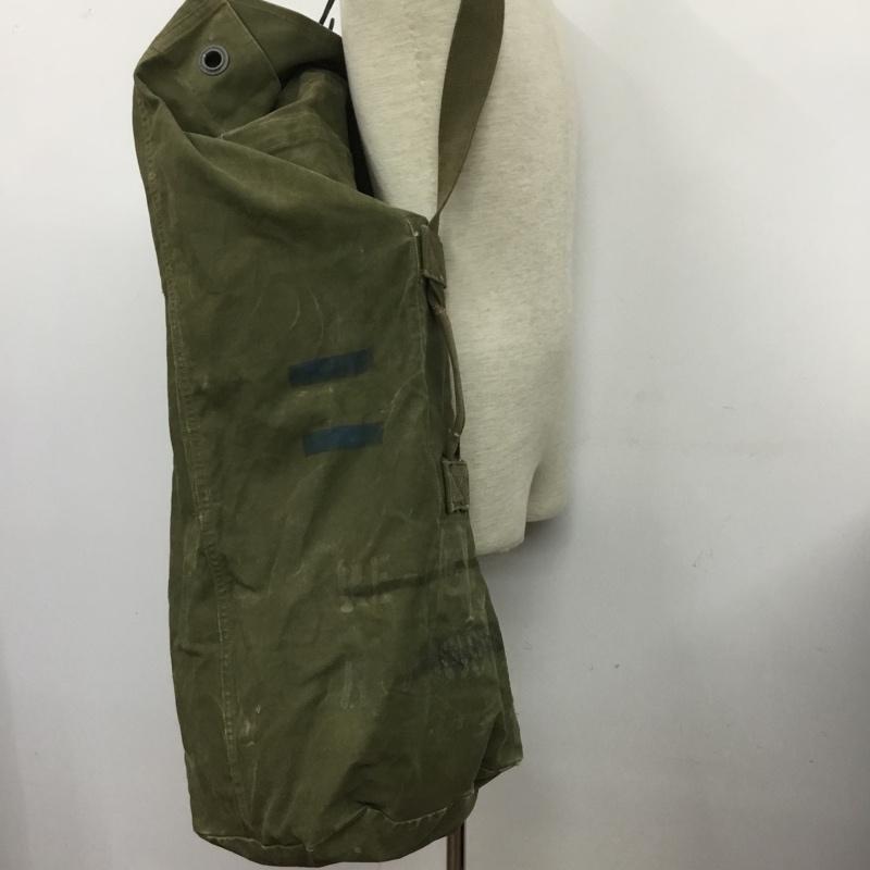 古着 USED バッグ バッグ ミリタリーバッグ ランドリーバッグ ロゴ、文字 カーキ / カーキ /  メンズ USED 古着 中古 10142824