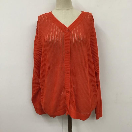 ニコアンド niko and... カーディガン 長袖 無地 橙 / オレンジ /  レディース USED 古着 中古 10122211