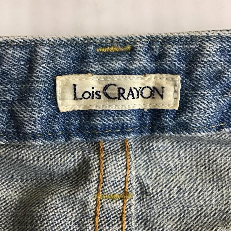 ロイスクレヨン LOISCRAYON パンツ デニム、ジーンズ 12000701 ジーパン 1 ダメージ加工 水色 / ライトブルー /  レディース USED 古着 中古 10114469