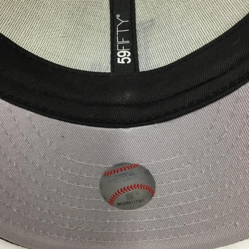 ニューエラ NEW ERA 帽子 キャップ LA 59FIFTY ロゴ、文字 緑 / グリーン / X アイボリー / アイボリー /  メンズ USED 古着 中古 10109595