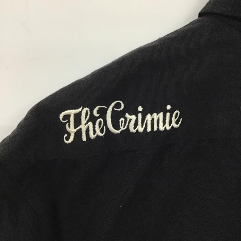 クライミー CRIMIE シャツ、ブラウス 長袖 長袖シャツ カジュアルシャツ L ロゴ、文字 黒 / ブラック /  メンズ USED 古着 中古 10148008