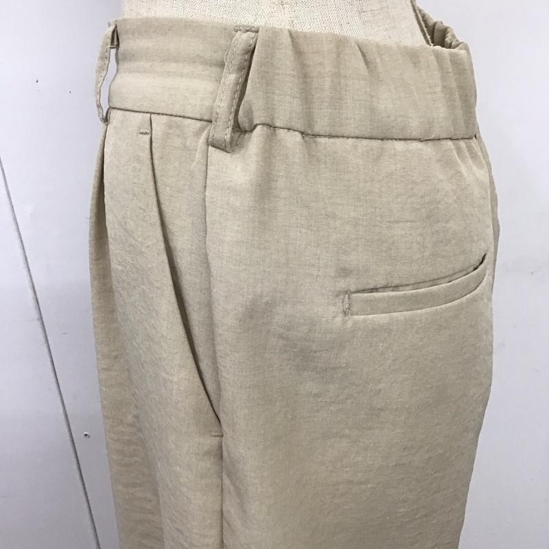 ジーナシス JEANASIS ボトムス ボトムス JS050356MC リネンライクストレートパンツ FREE 無地 ベージュ / ベージュ /  レディース USED 古着 中古 10109512