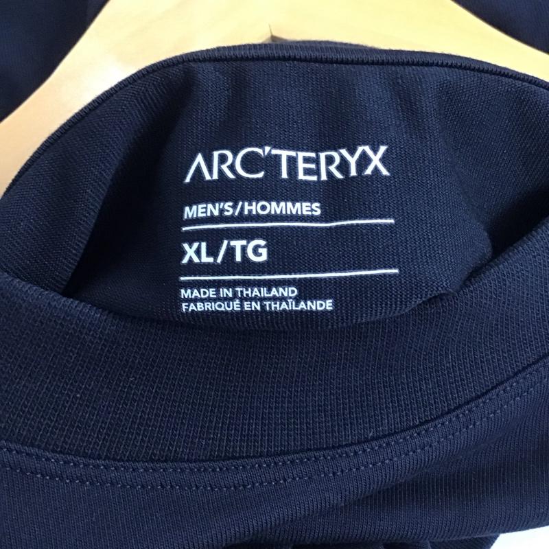 アークテリクス ARC TERYX Tシャツ 半袖 半袖カットソー プリントTシャツ クルーネックカットソー XL ロゴ、文字 黒 / ブラック /  メンズ USED 古着 中古 10135742