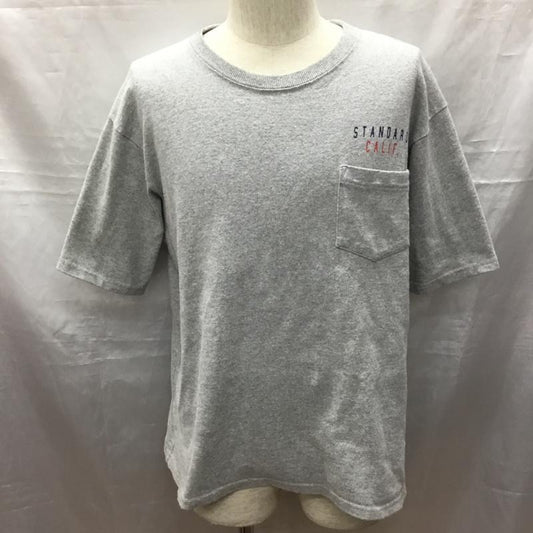 スタンダード カリフォルニア STANDARD CALIFORNIA Tシャツ 半袖 半袖 プリント 灰 / グレー /  メンズ USED 古着 中古 10116725