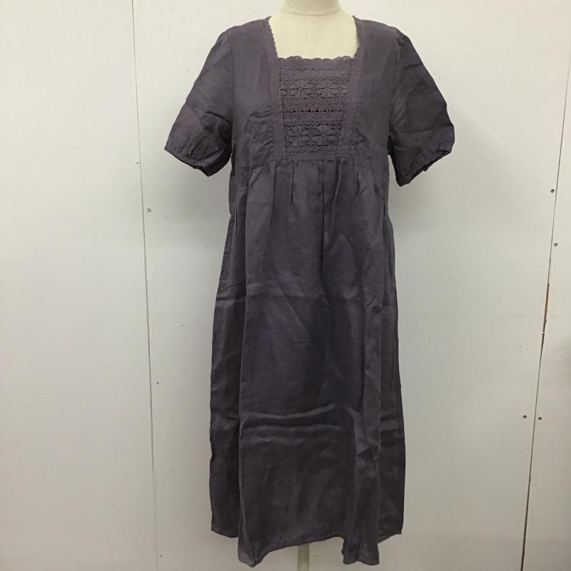 サマンサモスモス Samansa Mos2 ワンピース ロングスカート 70-1100270 半袖 M 無地 紺 / ネイビー /  レディース USED 古着 中古 10112635
