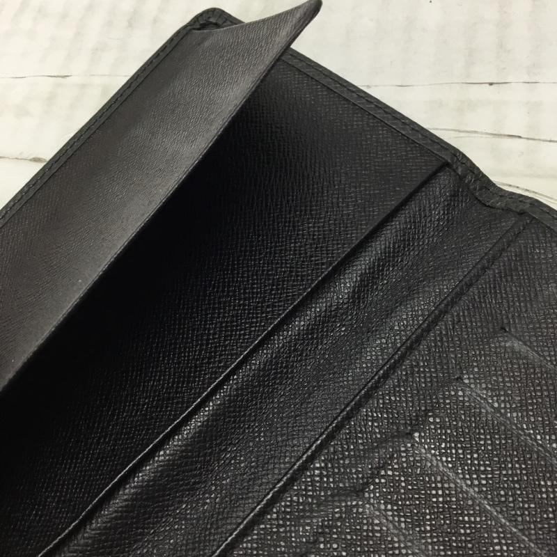 ルイヴィトン LOUIS VUITTON 財布 長財布 タイガ 札入れ カード入れ ワンポイント 黒 / ブラック /  メンズ USED 古着 中古 10115592