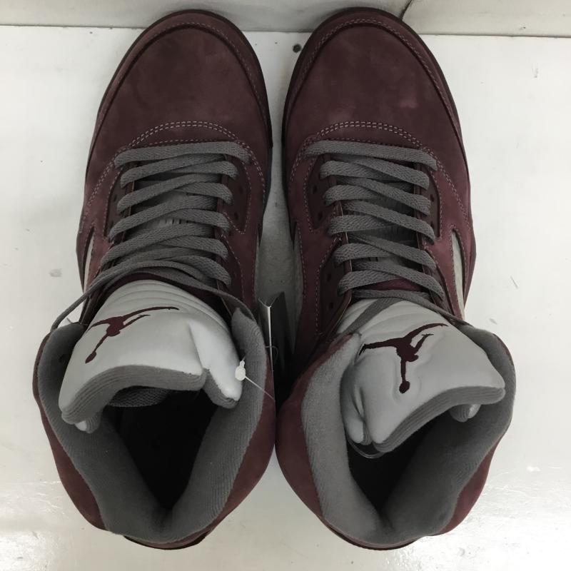 ナイキ NIKE スニーカー スニーカー DZ4131-600 Nike Air Jordan 5 Retro SE Burgundy ナイキ エアジョーダン5 レトロ SE バーガンディ 27.0cm ロゴ、文字 灰 / グレー / X えんじ / ワインレッド /  メンズ USED 古着 中古 10122746