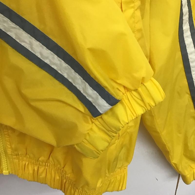 ナイキ NIKE ジャケット、上着 ジャケット、ブレザー ジップアップジャケット ナイロンジャケット アウター スタンドカラー 90s L ロゴ、文字 黄 / イエロー /  メンズ USED 古着 中古 10132160