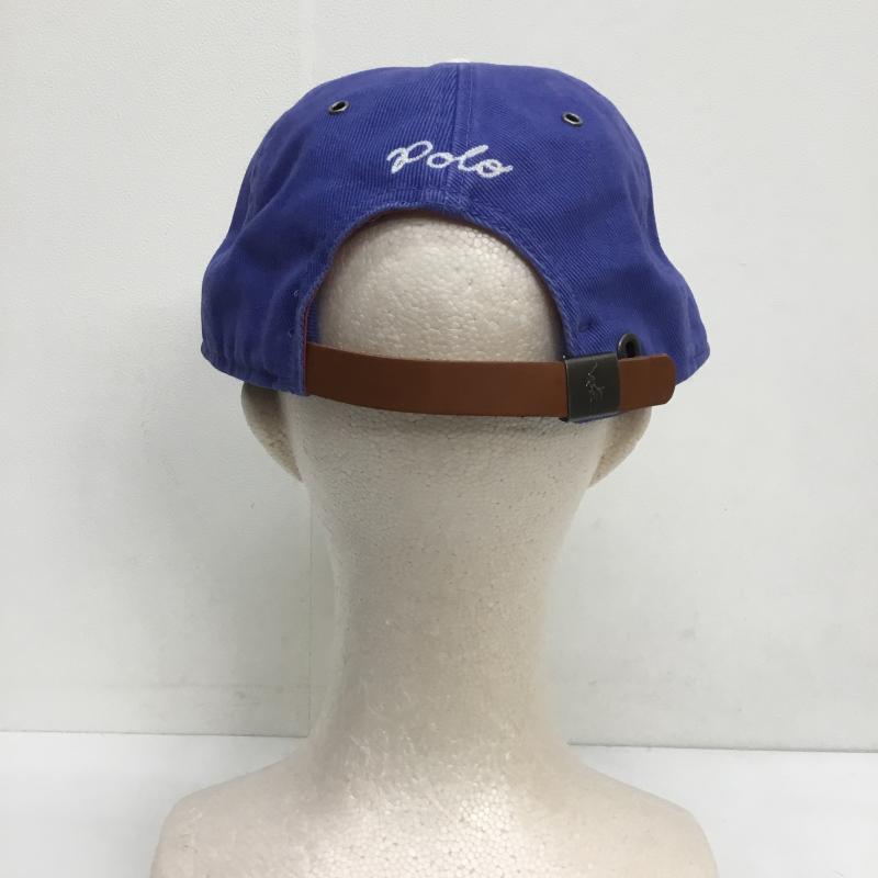 ポロラルフローレン POLO RALPH LAUREN 帽子 キャップ ロゴ コットン チノ ボール キャップ タグ付 ロゴ、文字 青 / ブルー /  メンズ USED 古着 中古 10108206