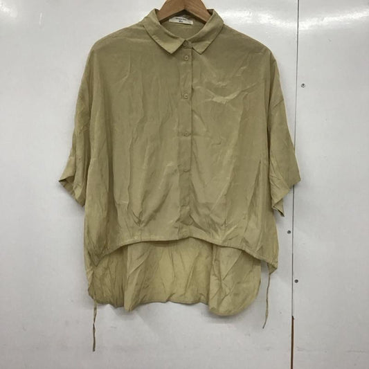 サマンサモスモスブルー Samansa Mos2 blue シャツ、ブラウス 半袖 FREE 無地 ベージュ / ベージュ /  レディース USED 古着 中古 10144001