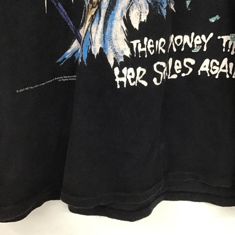 古着 USED Tシャツ 半袖 半袖カットソー プリントTシャツ クルーネックカットソー バンドTシャツ M ロゴ、文字 黒 / ブラック /  メンズ USED 古着 中古 10132910