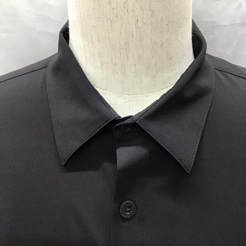 ザラ ZARA シャツ、ブラウス 半袖 半袖シャツ カラーシャツ 半袖カットソー 無地シャツ XL 無地 黒 / ブラック /  メンズ USED 古着 中古 10117430