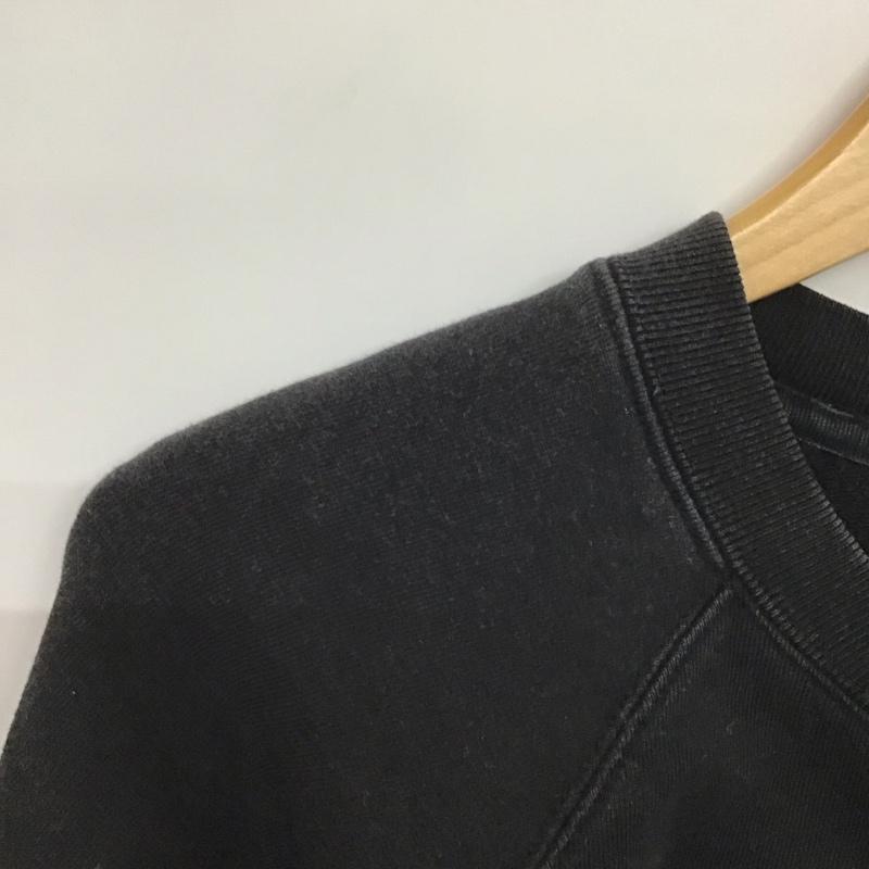 ギャップ GAP トレーナー 長袖 長袖トレーナー スウェット クルーネック プルオーバー M 無地 黒 / ブラック /  レディース USED 古着 中古 10143775