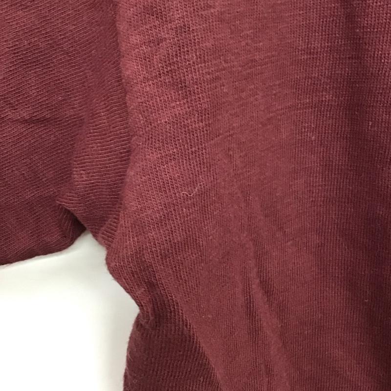 ウエアハウス WAREHOUSE Tシャツ 半袖 半袖カットソー 無地Tシャツ クルーネックカットソー M 無地 えんじ / ワインレッド /  メンズ USED 古着 中古 10148716