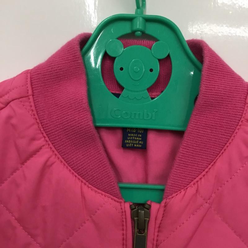 ポロラルフローレン POLO RALPH LAUREN ジャケット、上着 ジャンパー、ブルゾン ジップアップジャケット ジャンパー キルティングジャケット カジュアルジャケット M ロゴ、文字 桃 / ピンク /  ガールズ USED 古着 中古 10116535