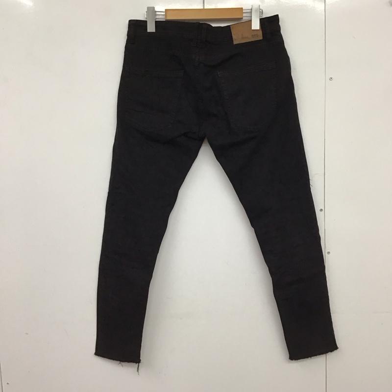ザラ ZARA パンツ デニム、ジーンズ 42インチ 無地 黒 / ブラック /  メンズ USED 古着 中古 10149728