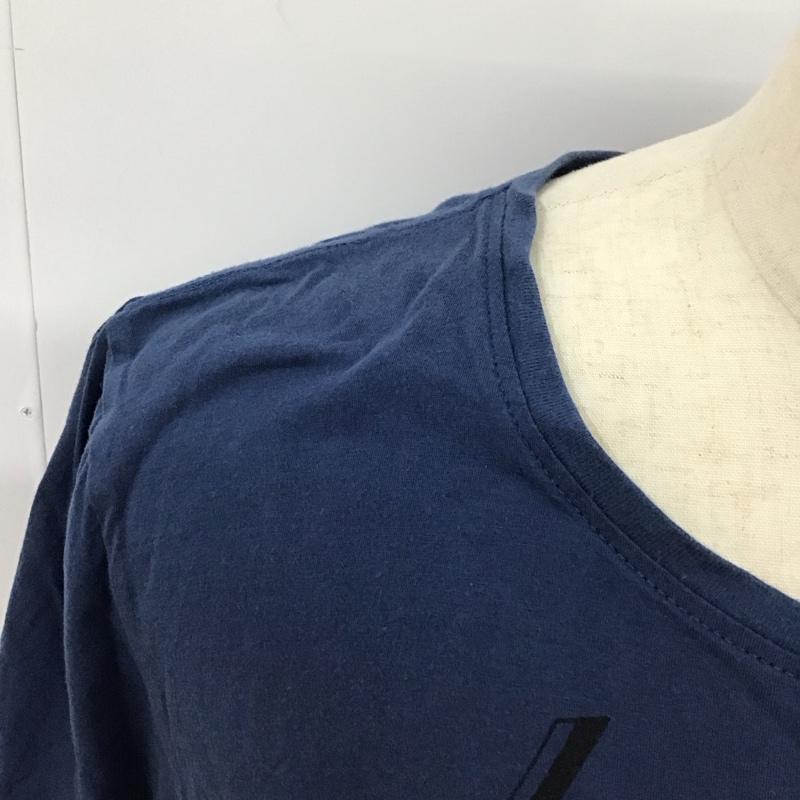 ティーシーエスエス TCSS Tシャツ 半袖 半袖カットソー プリントTシャツ クルーネックカットソー L プリント 青 / ブルー /  メンズ USED 古着 中古 10114696